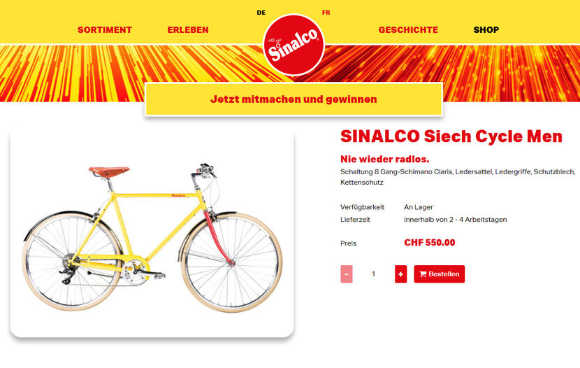 <b>Sinalco Merchandising-Shop</b>